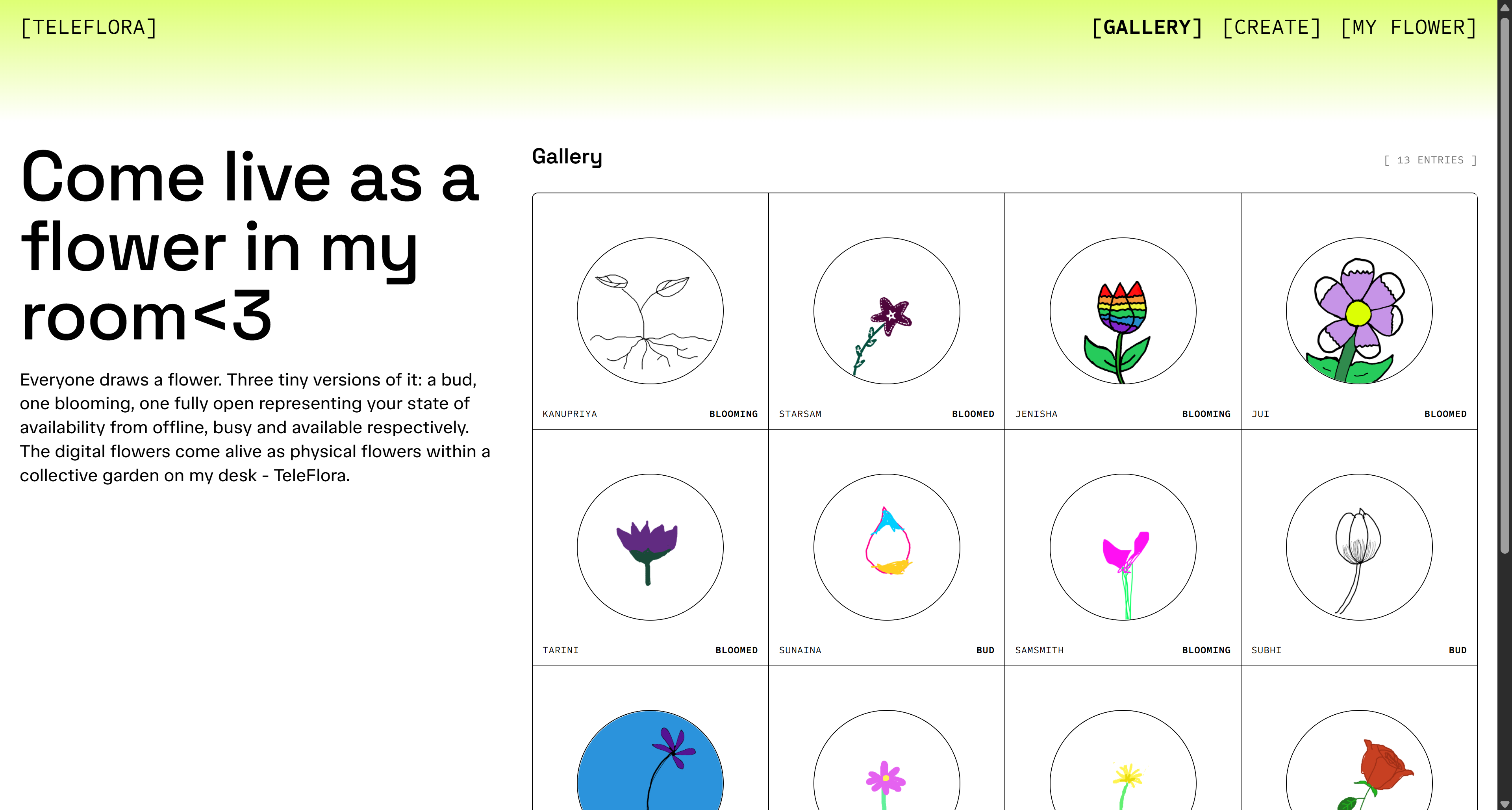 Teleflora web interface image 2
